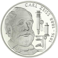 Deutschland 10 DM Silber 1988 Stgl. 100. Todestag von Carl Zeiss I