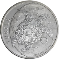 Niue-2 Dollar-2023-AGstgl-Hawksbill Schildkröte-RS