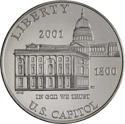 USA-1 Dollar-2001-AGstgl-Capitol Visitor Center-Etui