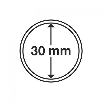 330370 - 10 Münzenkapseln  Innendurchmesser 30 mm 