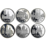 Russland-6x1-Rubel-1997-Silber-PP–850-Jahre-Moskau-RS