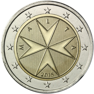 Malta 2 Euro 2015 bfr. Malteser Kreuz