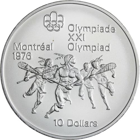 Kanada-14x10+14x5 Dollar-1973-1976-AGstgl-Olymp Montreal 76-Etui