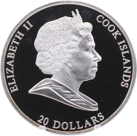 Cook Islands-20 Dollar-2009-AGpp-Da Vinci Mona Lisa-RS