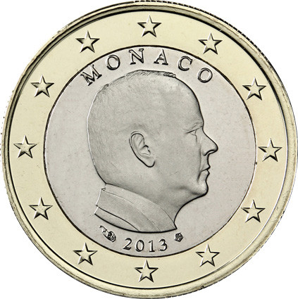 1 Euro Münze Monaco 2013 Albert II