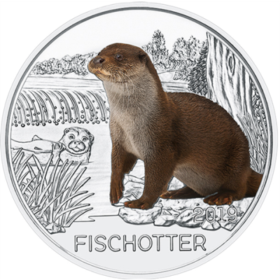 Österreich 3 Euro 2019 Fischotter I