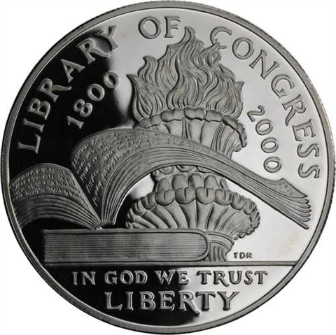 USA-1 Dollar-2000-AGpp-Libary of Congress-Etui