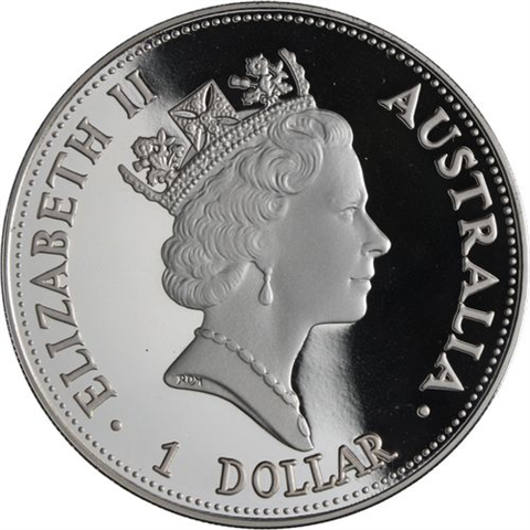 Australien-1 Dollar-1993-AGpp-Kookaburra-RS
