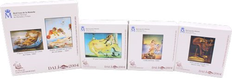 Spanien-50 Euro+3x10 Euro-2004-AGpp-Dali-Etuis