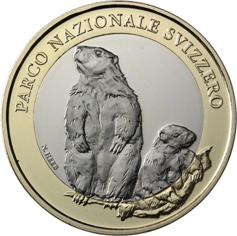 Schweiz-10 Franken-2010-Murmeltier-RS