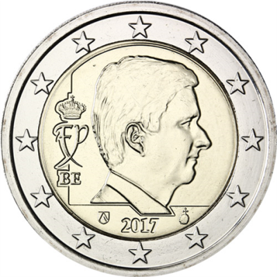Belgien-2Euro-2017-Stgl-König-Philippe-RS