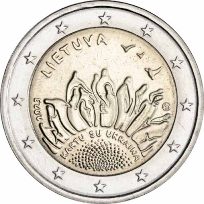 Litauen-2Euro-2023-Ukraine-RS