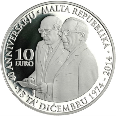 Malta-10euro-2014-AgPP-40JahreRepublikMalta-vs