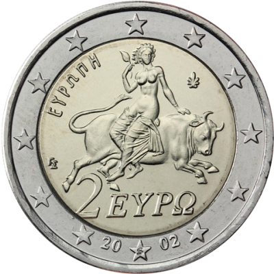 Griechenland 2 EUro 2002 Mzz. S