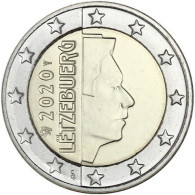 Luxemburg 2 Euro 2020 Kursmünze bfr