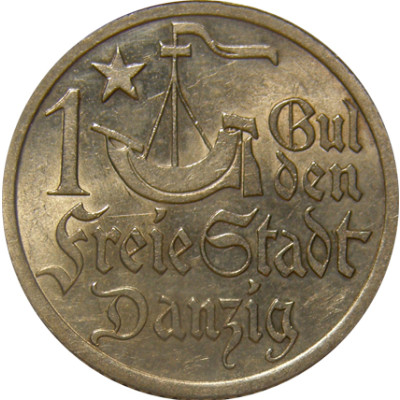 D 7  -  Danzig  1 Gulden 1923