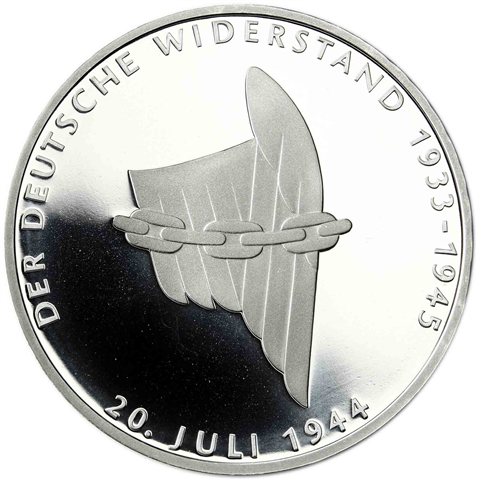 Deutschland 10 DM Silber 1994 PPn Wiederstandes I (1)