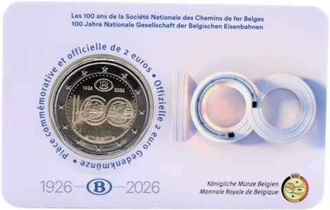 Belgien-2 Euro-2026-Stgl-Staatsbahn-CC-RS