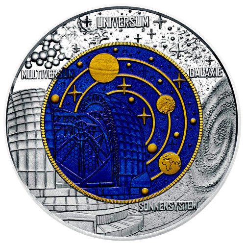 Österreich 25 Euro "Kosmologie" Silber-Niob-Münze 2015