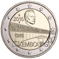 Großherzogin Charlotte Brücke 2 Euro Münze 2016