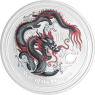 Australien-1 Dollar-2012-AGstgl-Drache-Farbe Grau-RS