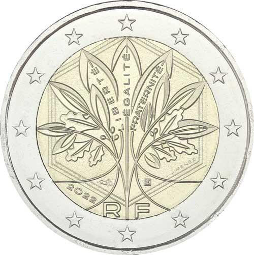 Frankreich-2Euro-2022-Lebensbaum-bfr-RS