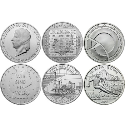 10 Euro Gedenkmünzen Komplett 2002