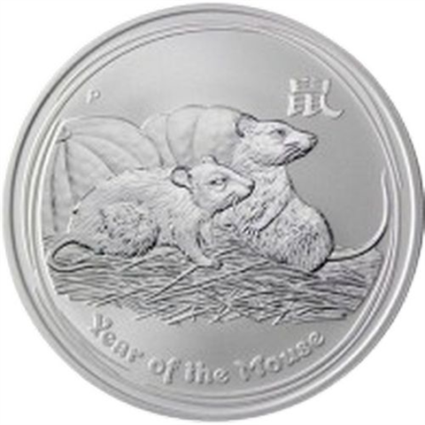 Australien-12x1 Dollar-2008-2019-AGstgl-Lunar II-Etui