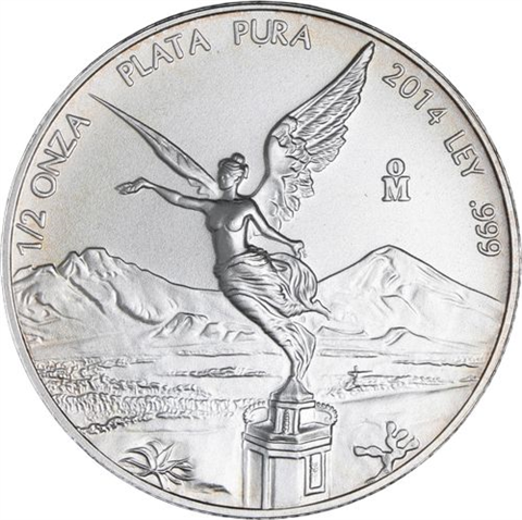 Mexiko-0,5 Onza-2014-AGstgl-Libertad Siegesgöttin-RS