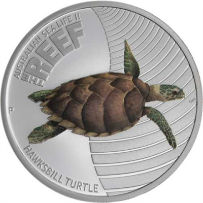 Australien-50 Cent-2011-AGpp-Farbe-Turtel-RS