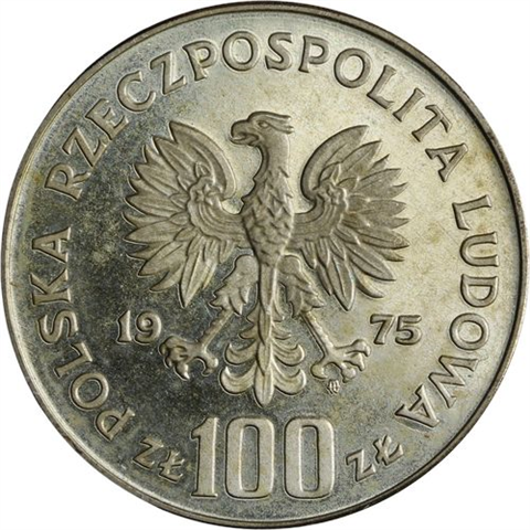 Polen-100 Zlotych-1975-AGpp-Ignacy Paderewski-RS