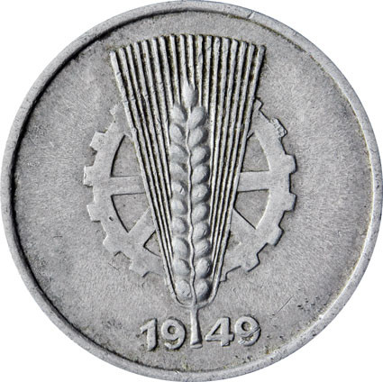 J.1502 DDR 5 Pfennig 1949 A - Die ersten Pfennig-Münzen der DDR 