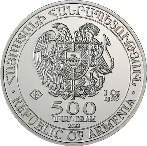 Armenien-500Dram-2022-AGstgl-Arche-Noah-RS