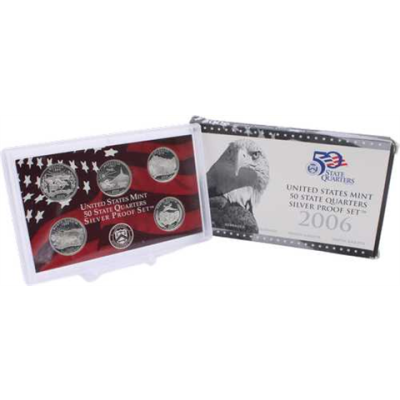 USA-5xQuarter Dollar-2006-AGpp-50 States Quarters-RS