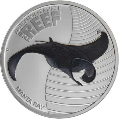 Australien-50 Cent-2012-AGpp-Farbe-Manta Ray-RS