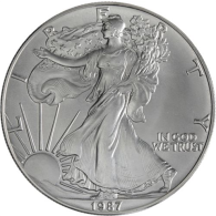 USA-1 Dollar-1987-AGstgl-Silver Eagle-RS
