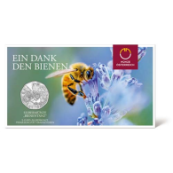 Österreich-5Euro-2023-Silbermünze-Bienentanz-Folder