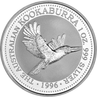 Australien-1-Unze-Silber-1996---1-Dollar-Kookaburra-RS