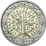Frankreich-2Euro-2005-Kursmünze-Lebensbaum-RS