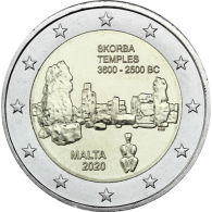 Malta-2-Euro-2020-Tempel-Skorba-Shop