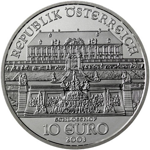 Österreich-10-Euro-2003-Silber-bfr-Schloss-Hof-RS