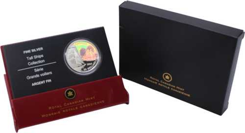 Kanada-20 Dollar-2007-AG-Hologramm-Schiff-RS
