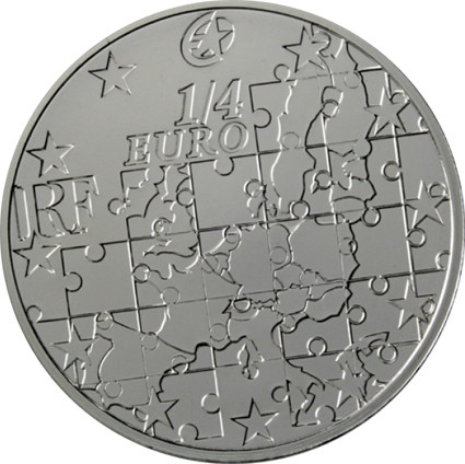 Frankreich 1/4 Euro 2004  bfr. Europa 2004