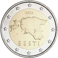 Estland-2Euro-2023-Landkarte-RS
