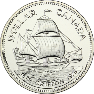Kanada1Dollar1979Segelschiff
