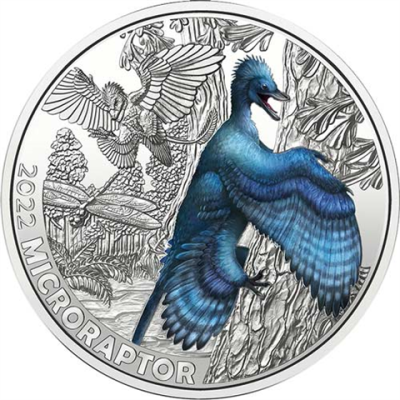 Österreich-3Euro-CuNiStgl-microraptor-RS