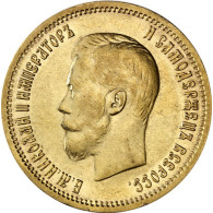 Goldmünze 5 Rubel Zar Nikolaus II 1897 -1911 Historische Münzen