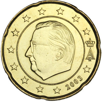 Belgien 20 Cent 2003 bfr. König Albert II.