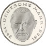 2 Deutsche Mark DM Münzen Ludwig Erhard