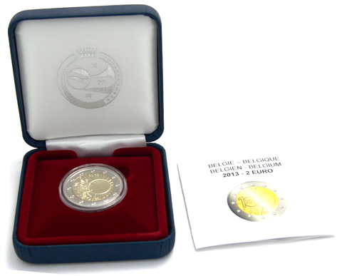 Belgien 2 Euro 2013 PP Königliches Meteorologisches Institut Neu